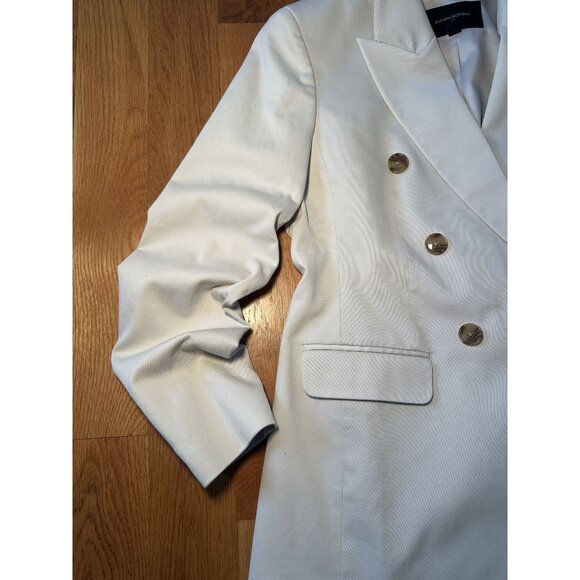 Banana Republic Cream Peak Lapel Double-Breasted Blazer Size 6 – Tailored Struct - Picture 7 of 9
